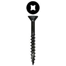 Wurth Flat Head Assembly Screws, Square/Phillips Drive Coarse Thread with Nibs and Type 17 Auger Point