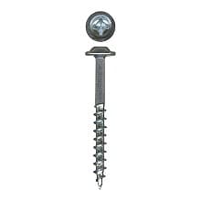 #8 x 1-1/2" Round Washer Head Assembly Screw, Combo Drive Turbo Thread and Regular Point, Lubricated, Jar of 5 Hundred by Wurth