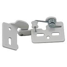 #5 Non-Wrap Knife Pin Hinge, Self-Closing, 1/4" to 5/16" Overlay, White Powder Coated, 25/Box