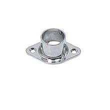 1-1/16" Diameter Closed Flange for Closet Rods, Chrome Finish