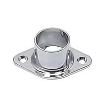 1-1/16" Diameter Closed Flange for Closet Rods, Chrome Finish