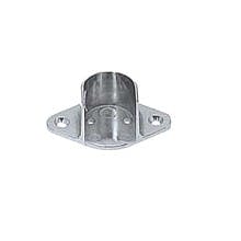 1-1/16" Diameter Open Flange for Closet Rods, Chrome Finish