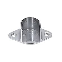 1-1/16" Diameter Open Flange for Closet Rods, Chrome Finish