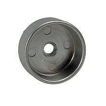 1-5/16" Diameter Closed Flange for Round Closet Rods, Pin Mount, Dull Chrome Finish
