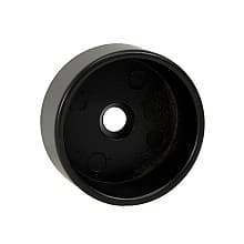1-5/16" Diameter Closed Flange for Round Closet Rods, Pin Mount, Oil-Rubbed Bronze Finish