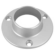 1-5/16" Diameter Closed Flange for Round Closet Rods, Dull Chrome Finish