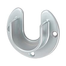 1-5/16" Diameter Open Flange for Round Closet Rods, Dull Chrome Finish