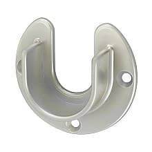 1-5/16" Diameter Open Flange for Round Round Closet Rods, Satin Nickel