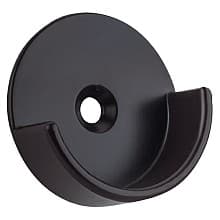1-5/16" Diameter Open Flange for Round Closet Rods, Pin Mount, Matte Black Finish