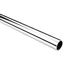 1-1/16" Diameter Heavy Duty 144" Long Round Closet Rod, Satin Nickel Finish