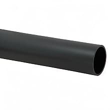 1-5/16" Diameter 96" Long Steel Closet Rod, Black Finish