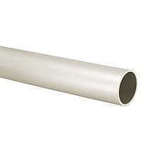 1-5/16" Diameter 96" Long Steel Round Closet Rod, Dull Nickel Finish