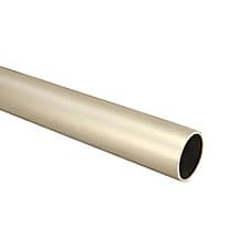 1-5/16" Diameter 96" Long Steel Round Closet Rod, Dull Brass Finish