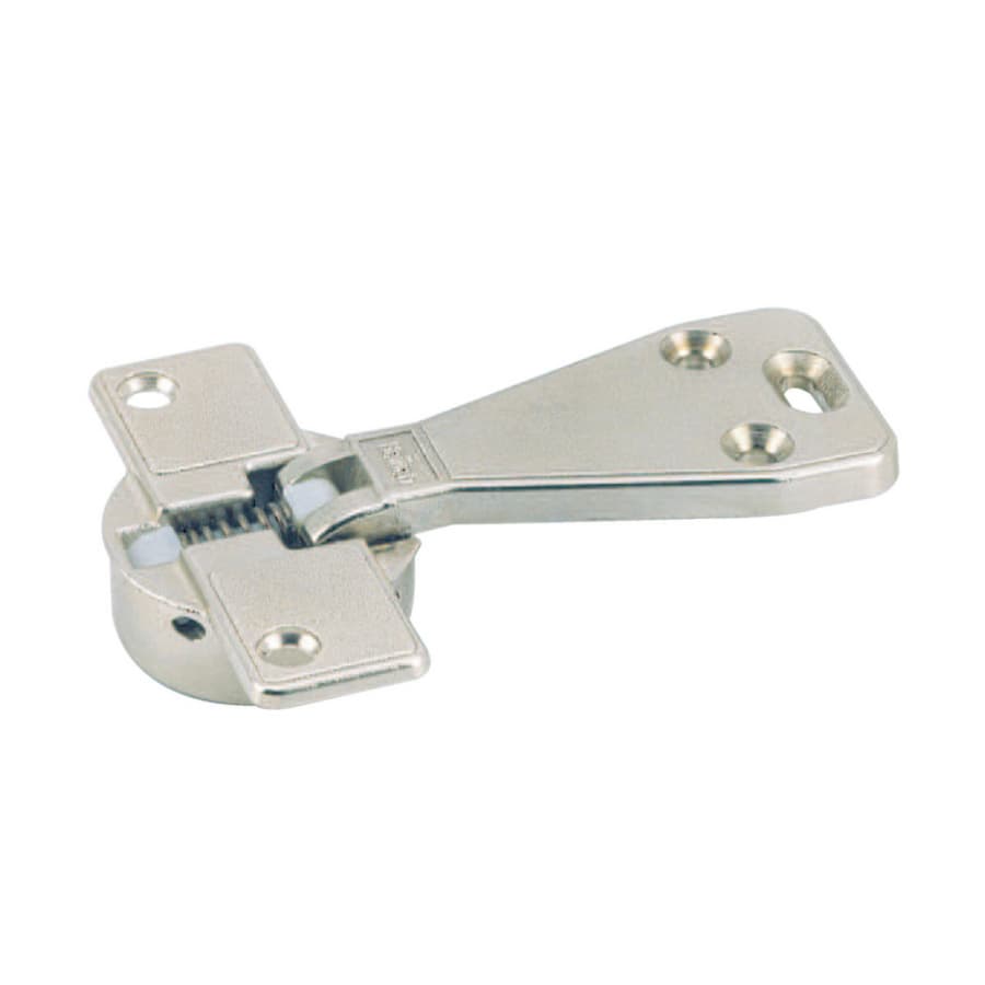90˚ Opening Fascia Hinge With Spring, 45mm Bore Pattern, Nickel-Plated, detail 1