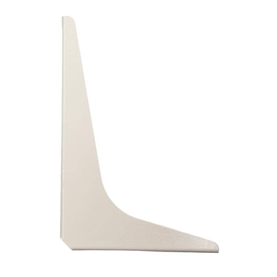 5" x 8" Heavy Duty Workstation Bracket, White Finish (1 Pair), detail