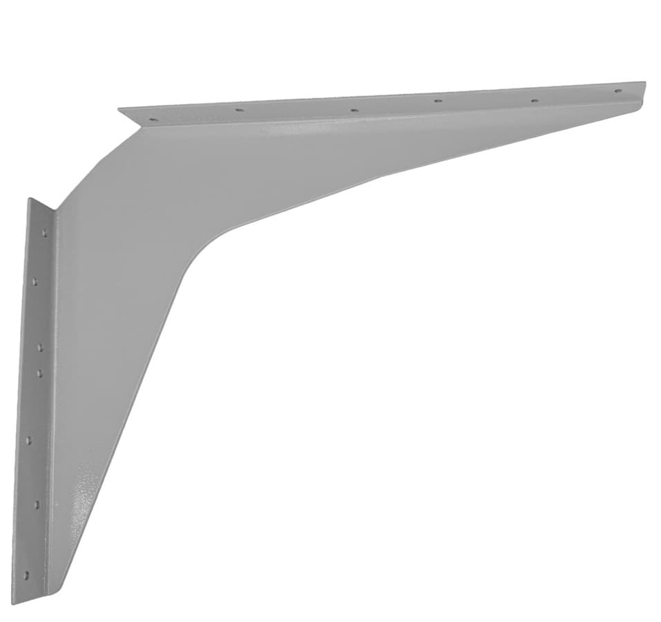 24" x 24" Heavy Duty Workstation Bracket, Gray Finish (3 Pair), detail