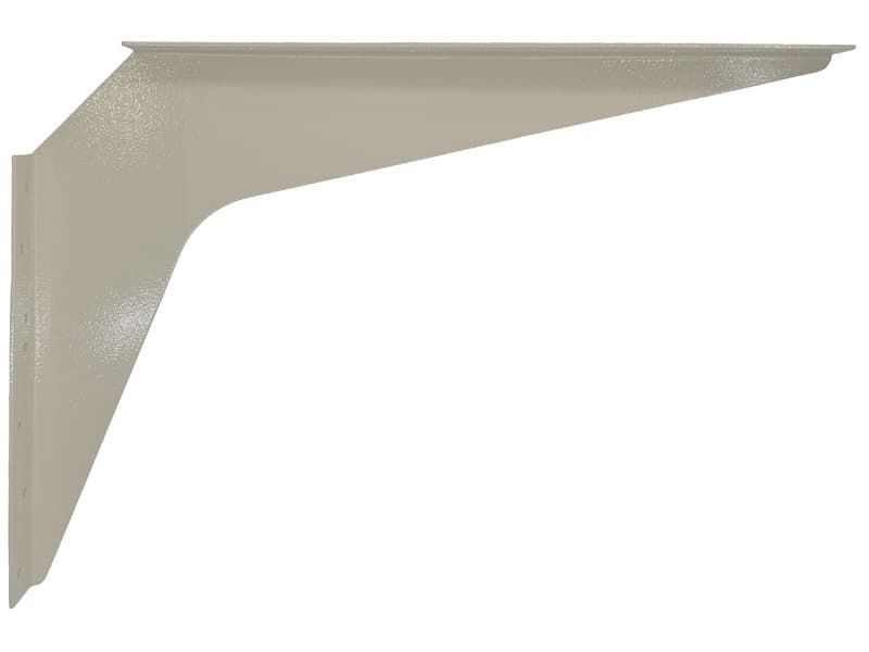 8" x 12" Heavy Duty Workstation Bracket, Gray Finish (3 Pair), detail