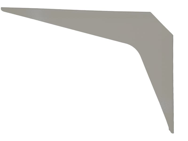 15" x 21" Heavy Duty Workstation Bracket, Gray Finish (3 Pair), detail