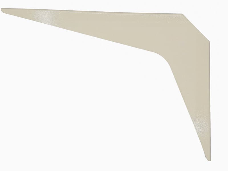 15" x 21" Workstation Bracket, White Finish (1 Pair), detail