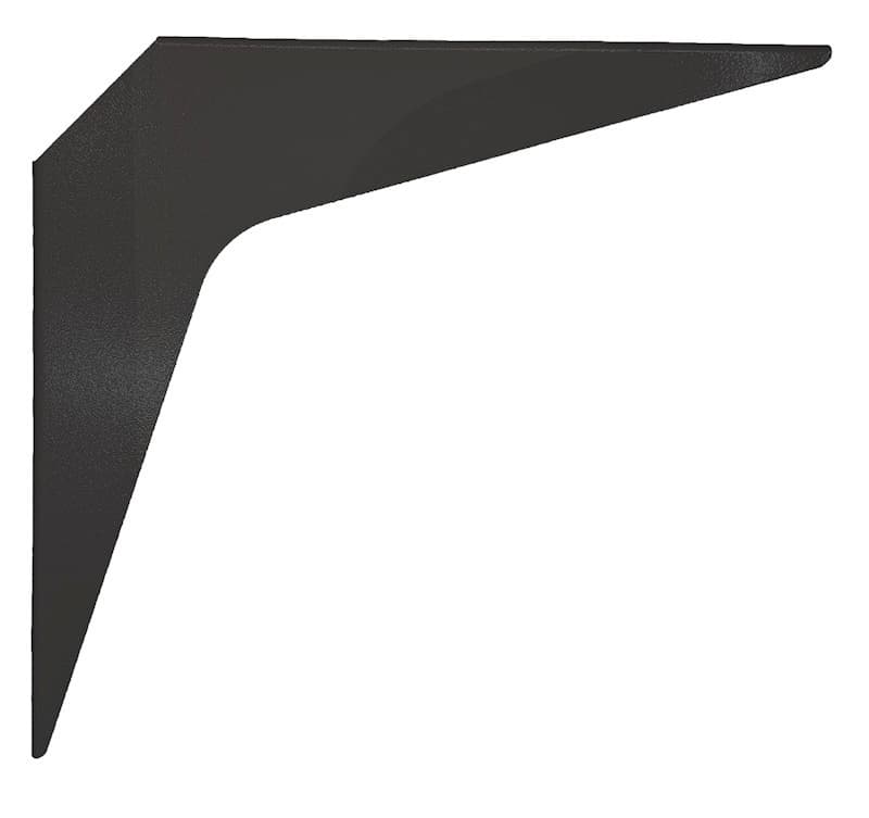 18" x 18" Heavy Duty Workstation Bracket, Black Finish (3 Pair), detail