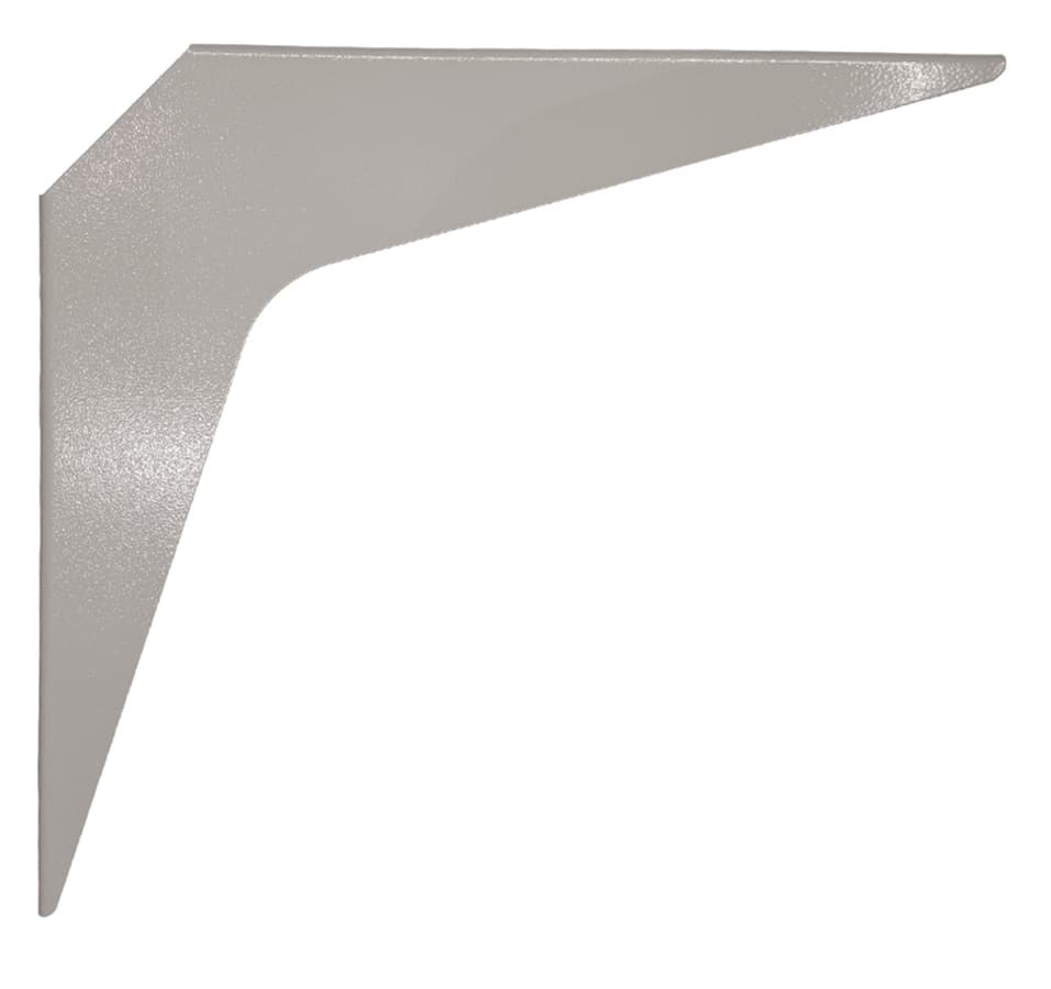 18" x 18" Heavy Duty Workstation Bracket, Gray Finish (3 Pair), detail