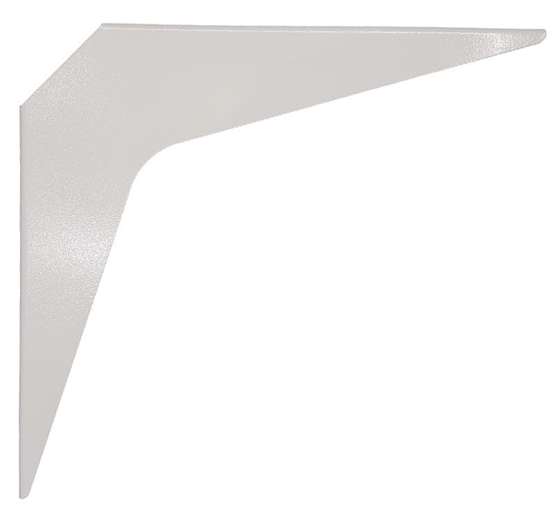 21" x 21" Heavy Duty Workstation Bracket, White Finish (3 Pair), detail