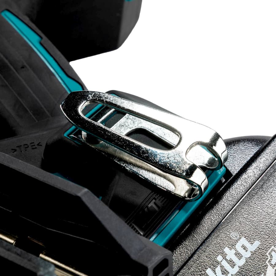 Makita XNB08Z Feature Shot (tool hook)