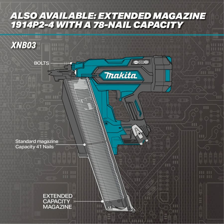 Makita XNB03_INFOGRAPHICS _CAPACITY