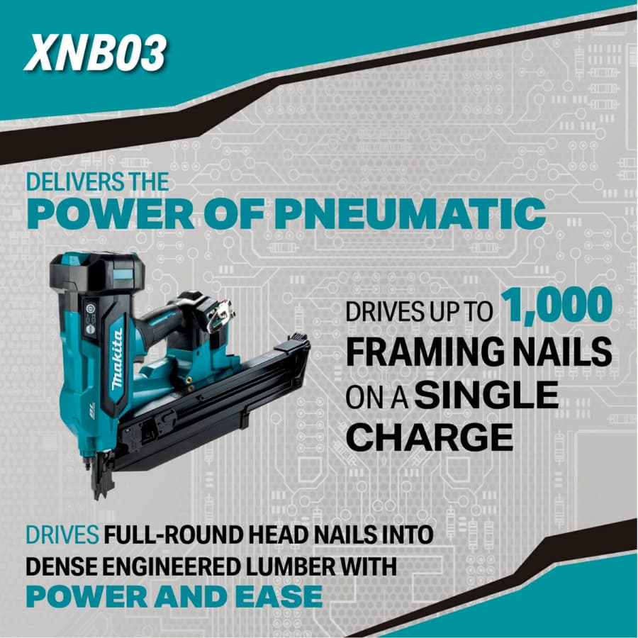 Makita XNB03_INFOGRAPHICS_MAIN FEATURES