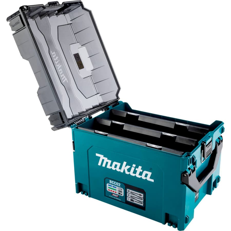 Makita BCC02 (empty lid open)