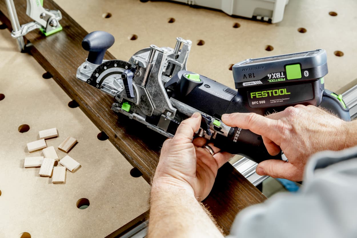 Festool Cordless Domino Joiner DF 500 R, 18V, Brushless Motor, Bare 578121, detail 14