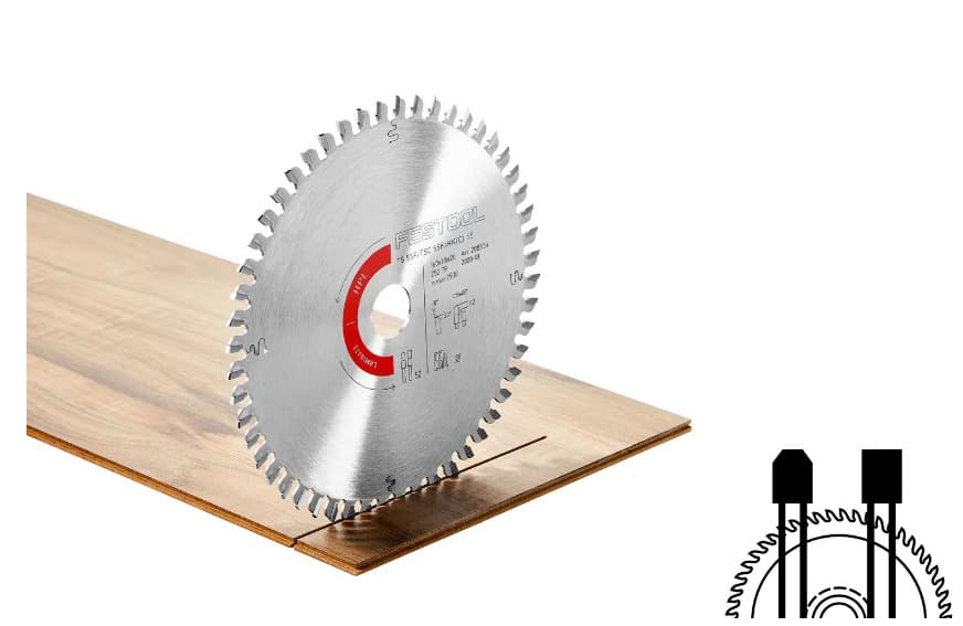 6-39/64" x 52 Diamond Saw Blade for Laminates, detail