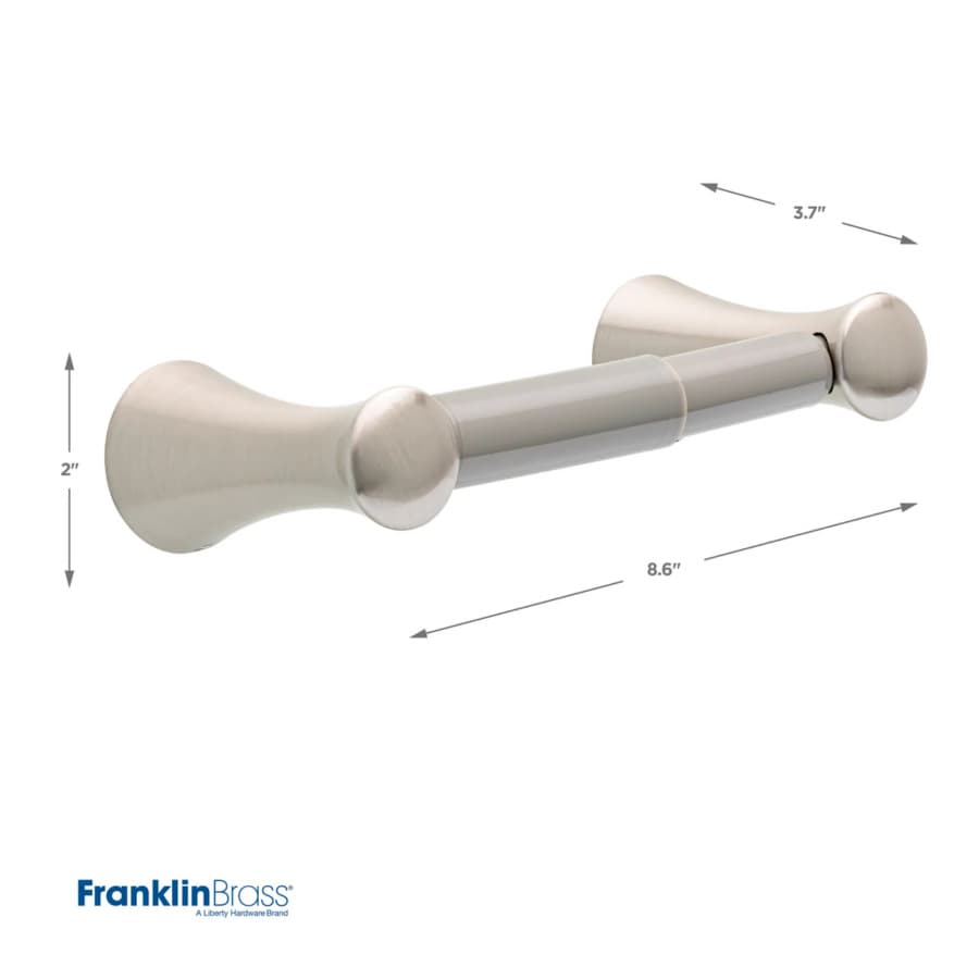 Liberty Hardware Somerset Toilet Paper Holder, Satin Nickel, detail 3
