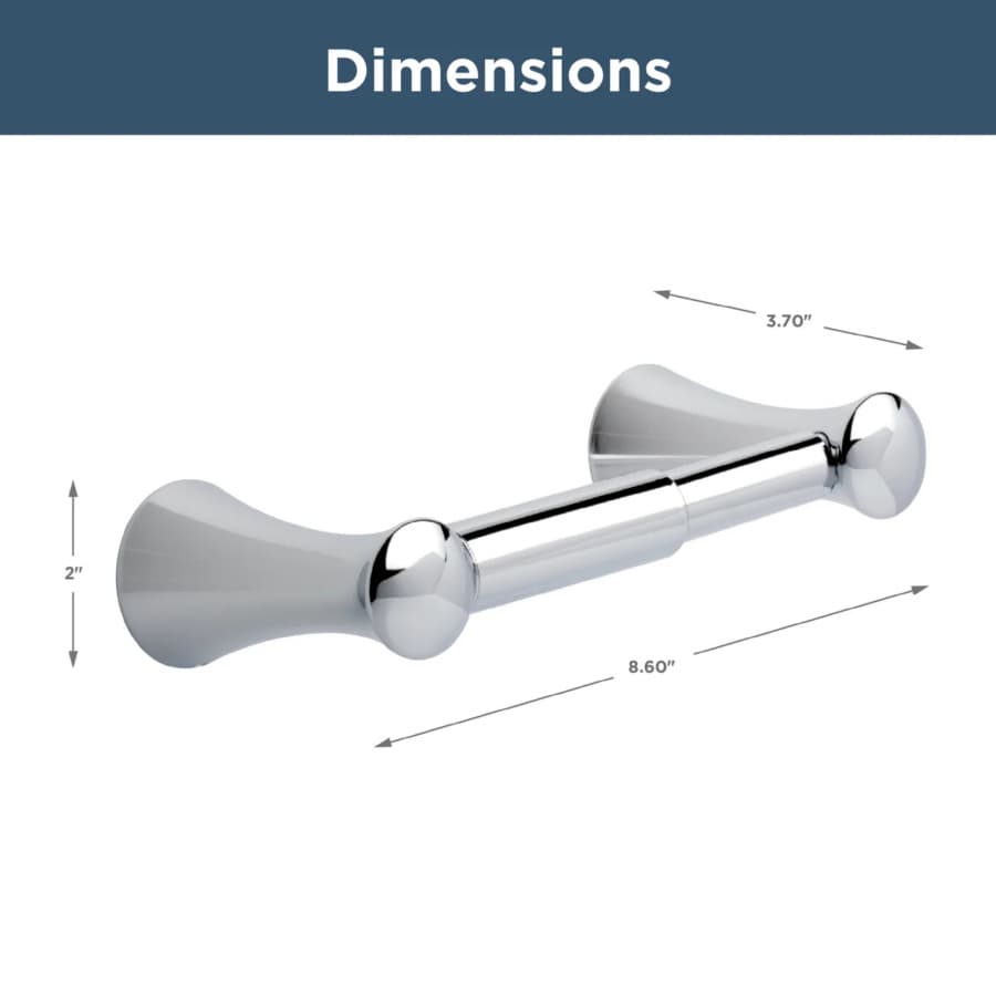 Liberty Hardware Somerset Toilet Paper Holder, Polished Chrome, detail 2