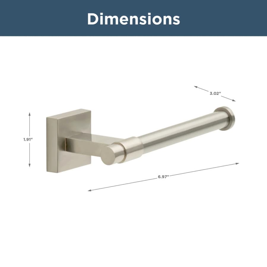 Franklin Brass Maxted Single Arm Toilet Paper Holder, Satin Nickel - MAX51-SN, detail 2
