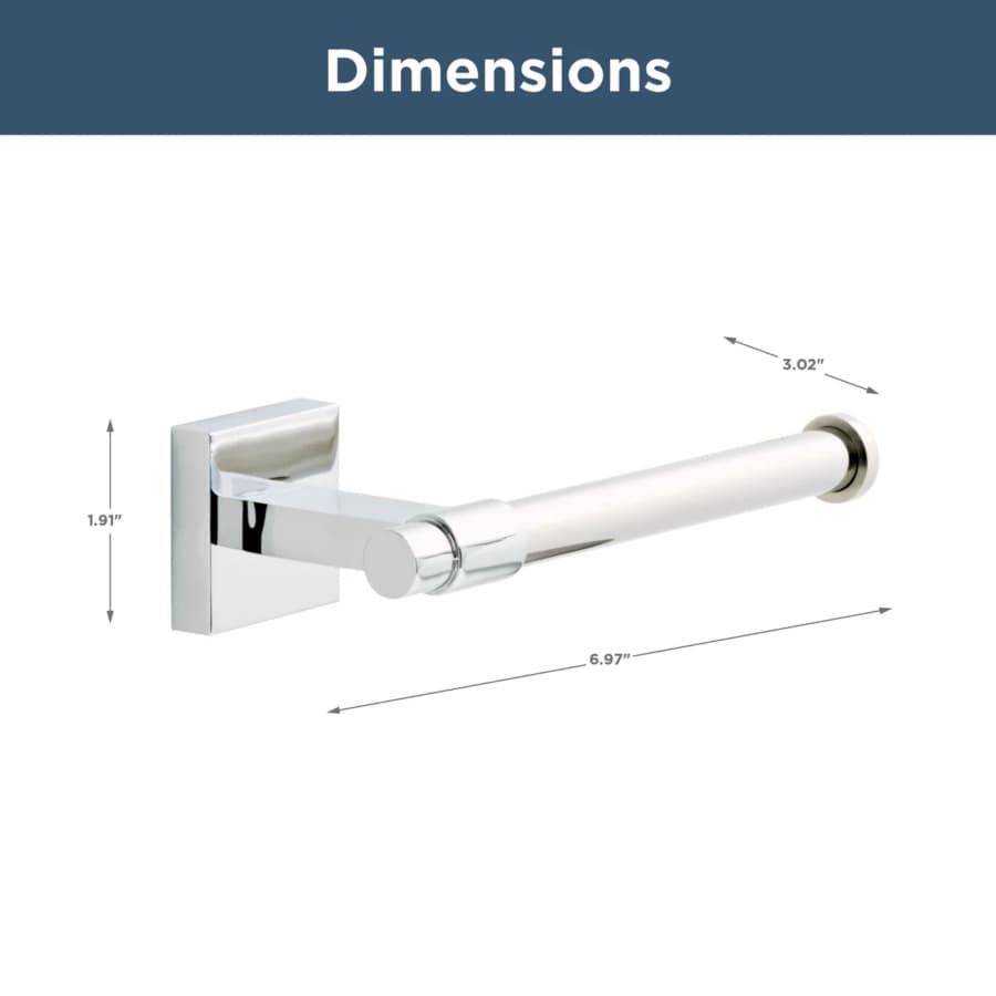 Franklin Brass Maxted Single Arm Toilet Paper Holder, Polished Chrome - MAX51-PC, detail 2