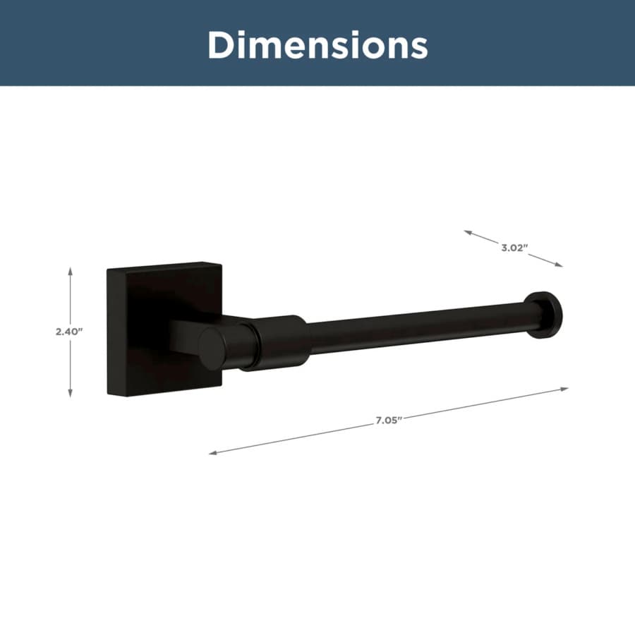 Franklin Brass Maxted Single Arm Toilet PaperHolder, Matte Black - MAX51-FB, detail 3