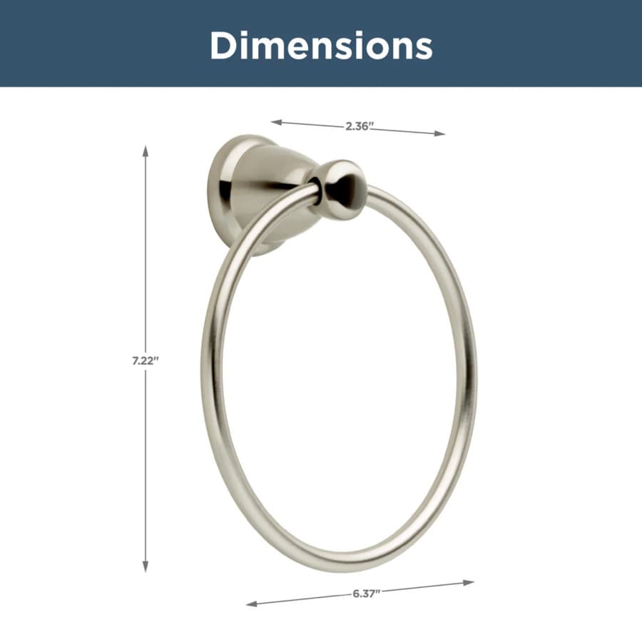 Franklin Brass Kinla Towel Ring, Satin Nickel - KIN46-SN-1, detail 2