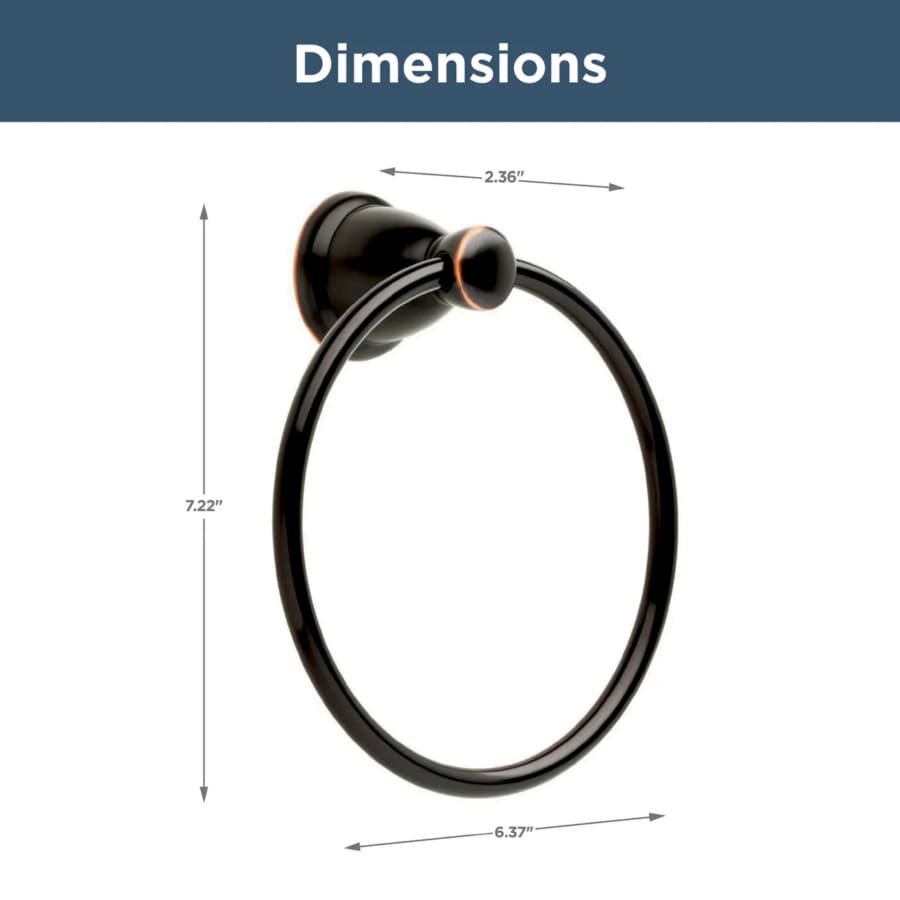Franklin Brass Kinla Towel Ring, Oil Rubbed Bronze - KIN46-ORB-1, detail 3