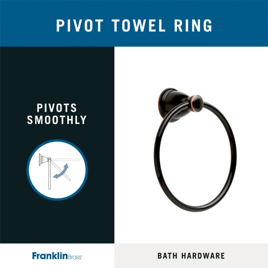 Franklin Brass Kinla Towel Ring, Oil Rubbed Bronze - KIN46-ORB-1, detail 6