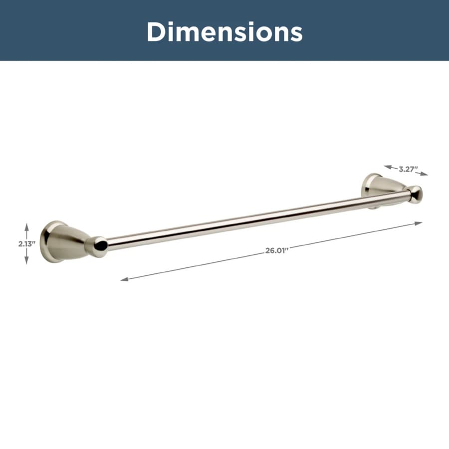 Franklin Brass Kinla Towel Bar, 24", Satin Nickel - KIN24-SN1, detail 3