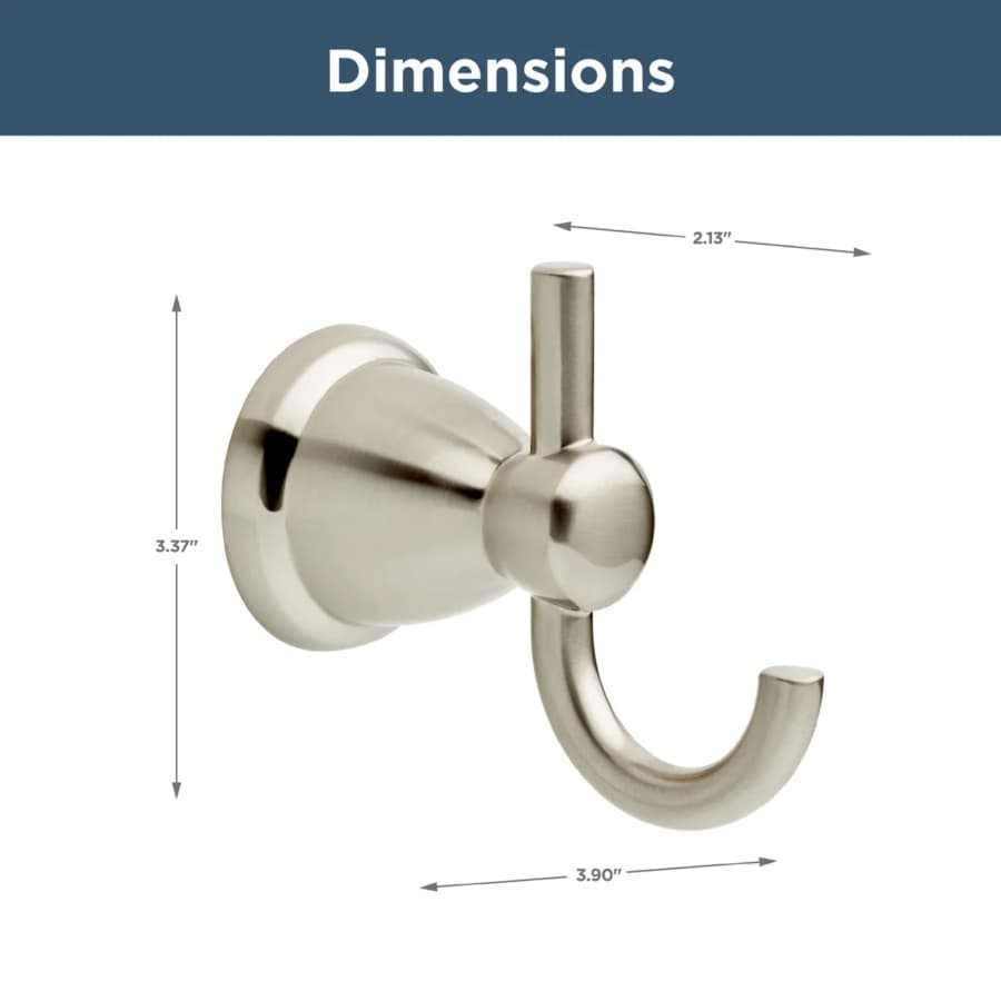 Franklin Brass Kinla Robe Hook, Satin Nickel - KIN35-SN-1, detail 2