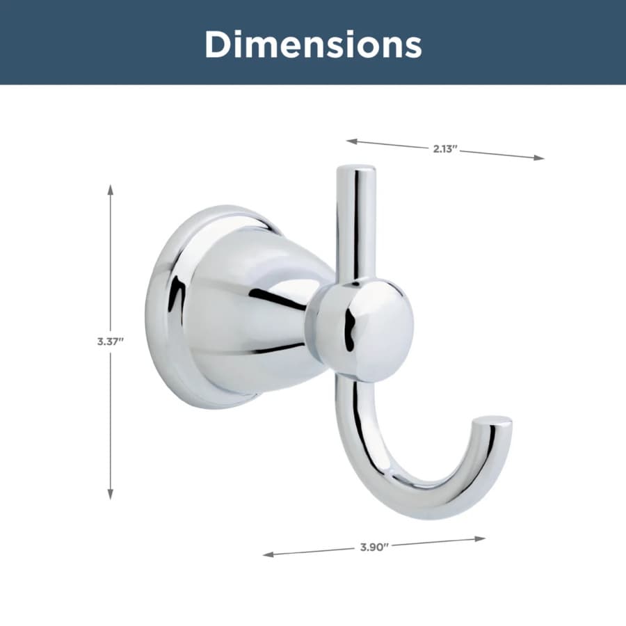 Franklin Brass Kinla Robe Hook, Polished Chrome - KIN35-PC-1, detail 2