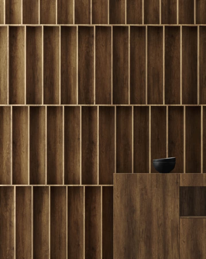 SALT High Pressure Laminate, GSD18 Canyon Walnut, Artwood Finish, lifestyle 1
