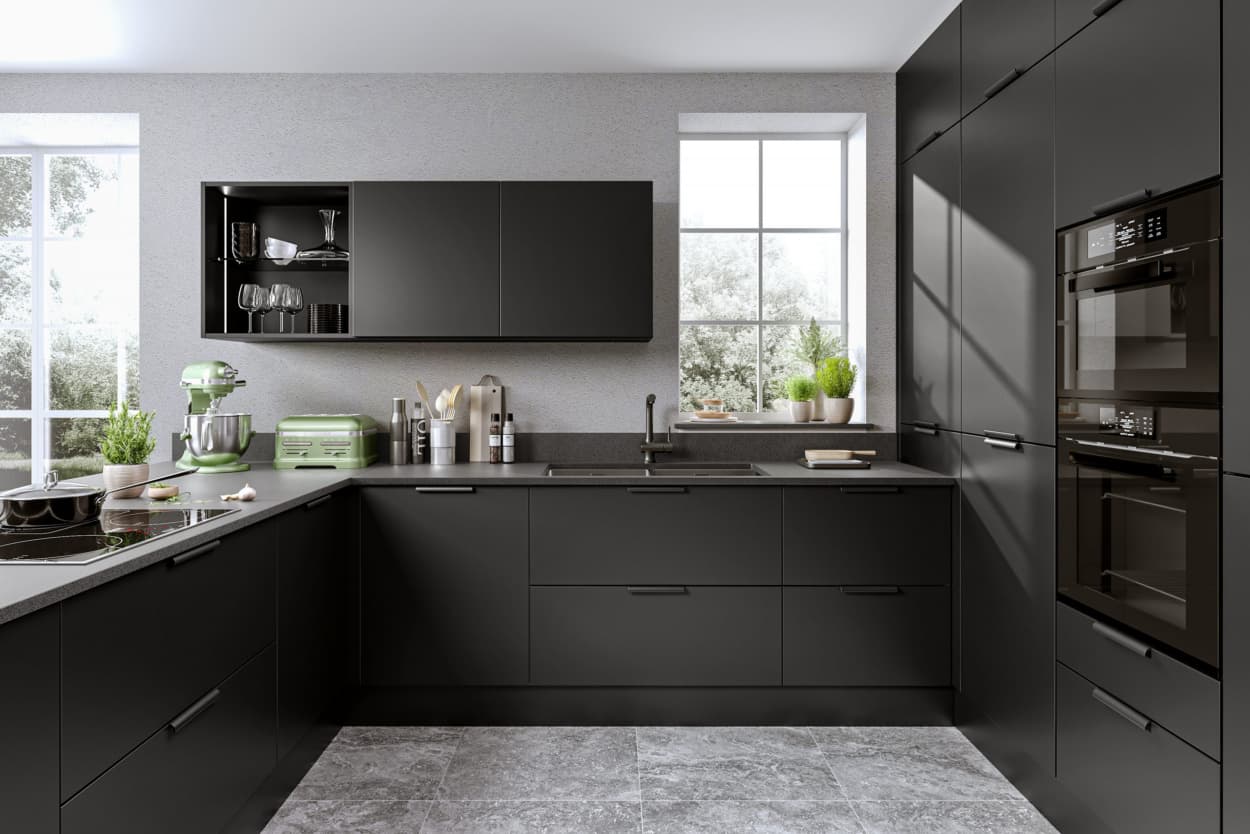 SALT Decorative Panels, PRO PET Collection, SLTPRO6269 Nero Opaco, Super Matte Finish, lifestyle 1
