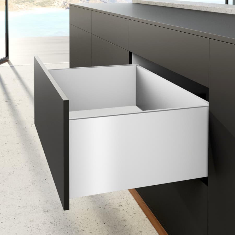 Hettich AvanTech YOU Right Hand Drawer Side Profile, 251mm Drawer Height, White, 500mm (20/Box), detail 3