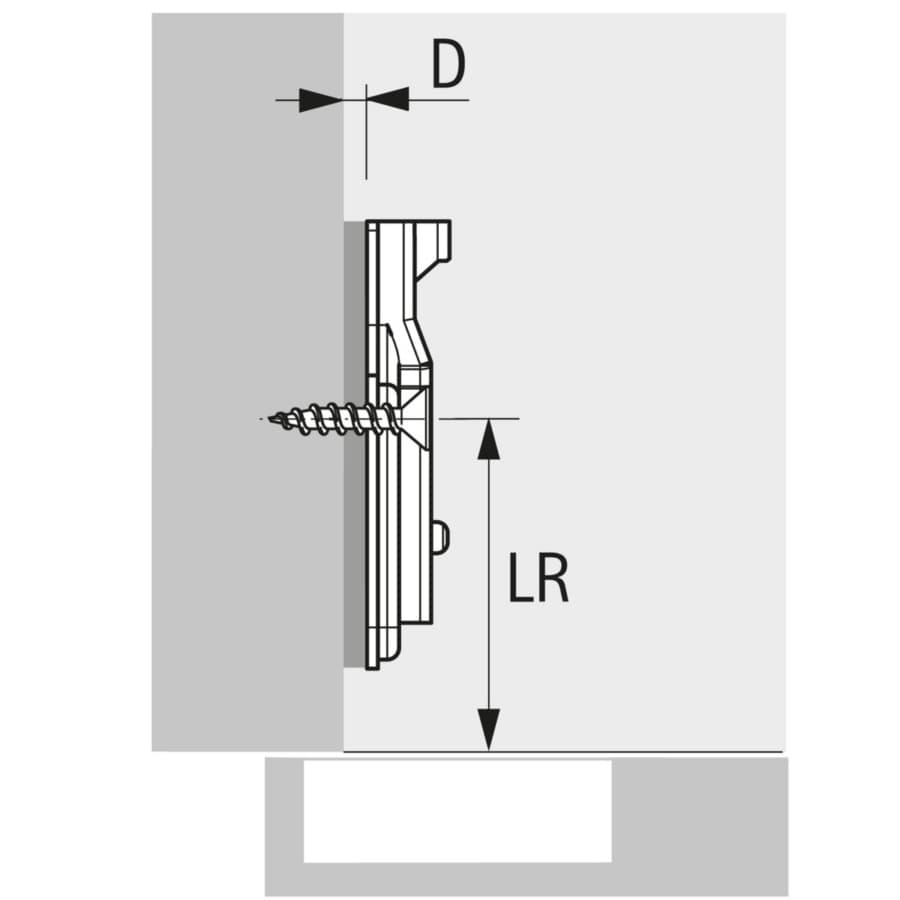 Veosys Cross Mounting Plate, Screw-On, 0mm, detail 1