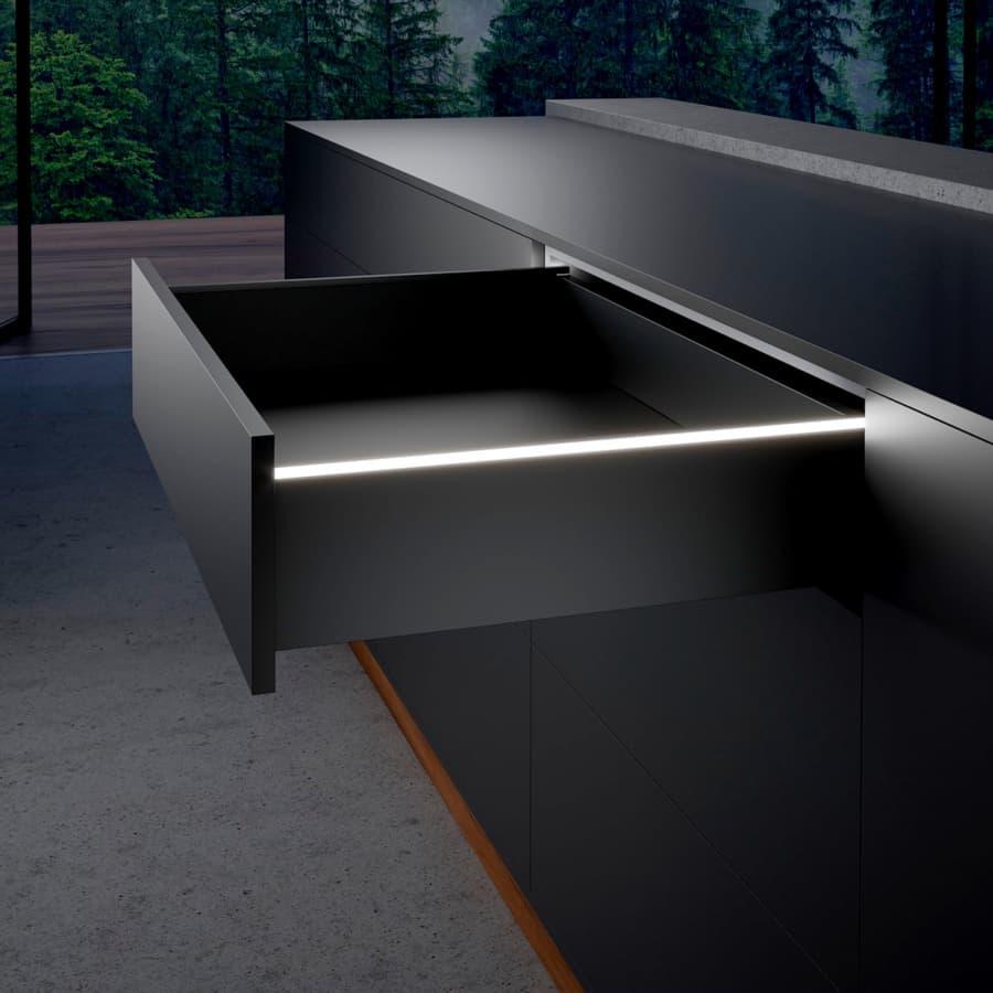 AvanTech YOU Illumination Design Profile, Anthracite, 550mm, detail 1