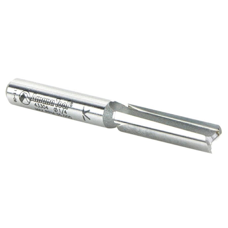 1/4" x 2-1/4" Double 'O' Flute Plastic Cutting Router Bit, 2-Flute, 1/4" Shank, detail 2