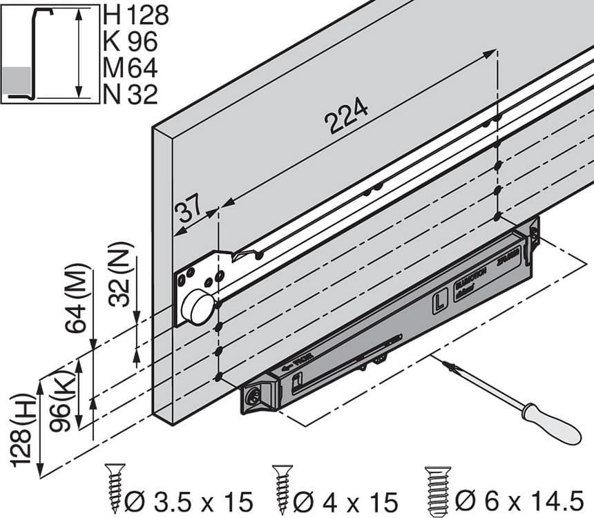 BLUMOTION for METABOX set, detail 2